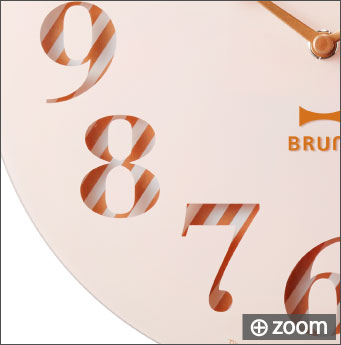 BRUNO(ブルーノ)　スウィングクロックストライプ 掛け時計/掛時計/壁掛け時計