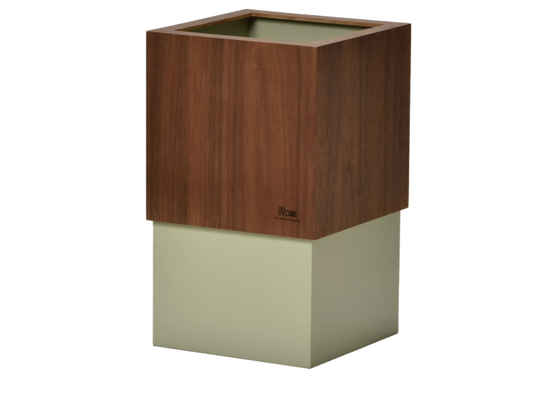 W CUBE ウォールナット | インテリア雑貨・ゴミ箱 | モノギャラリー