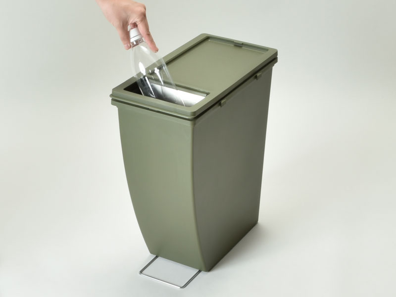 スリム ダストボックス 20L プッシュタイプ 3個セット | インテリア