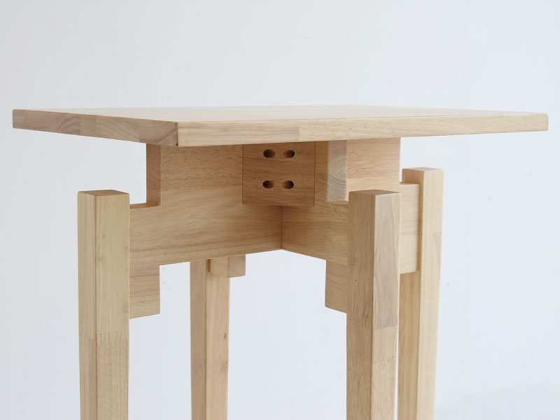 木製　ラバーウッドコンソールテーブル