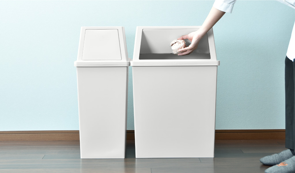 決定　キャビネット型ゴミ箱　大袋用 Amazon｜ゴミ袋ホルダー 横開き ゴミ箱 45l 高さ調整可 20L～90L袋対応