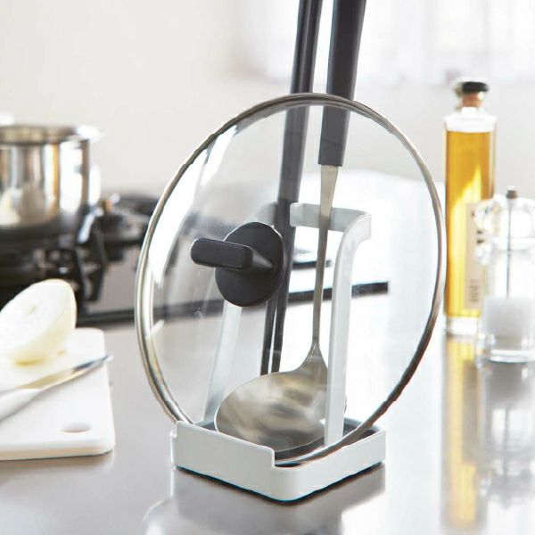 山崎実業 お玉＆鍋ふたスタンド タワー tower | キッチン雑貨・タワーシリーズ