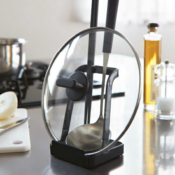 山崎実業 お玉＆鍋ふたスタンド タワー tower | キッチン雑貨・タワーシリーズ