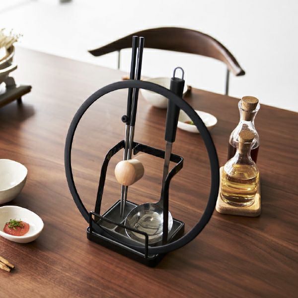 山崎実業 お玉＆鍋ふたスタンド タワー tower | キッチン雑貨・タワーシリーズ