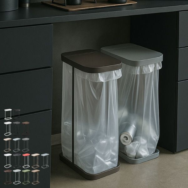 山崎実業 分別ゴミ袋ホルダー LUCE ルーチェ | インテリア雑貨・ゴミ箱