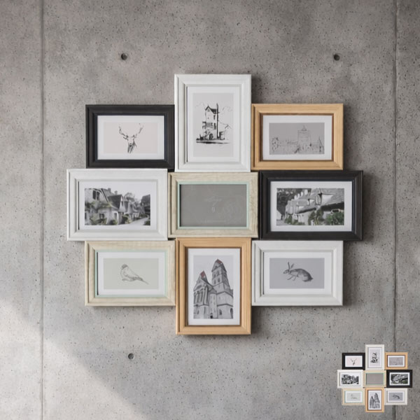 ブリストル コラージュフレーム 10連フォトフレーム | インテリア雑貨・フォトフレーム