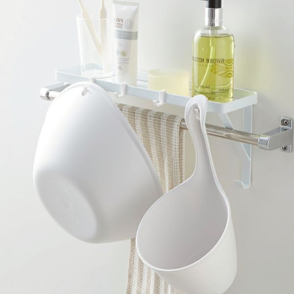 山崎実業 タオル掛け上ラック タワー tower | バスグッズ・タワー