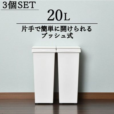 エバンプッシュペール 20L 3個セット | インテリア雑貨・ゴミ箱