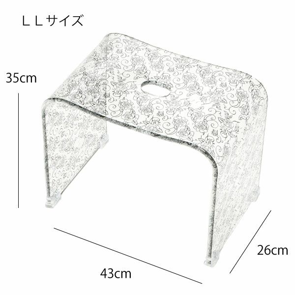 クリアローズ バスチェア LL clear rose bath che LL | バスグッズ・バスチェア