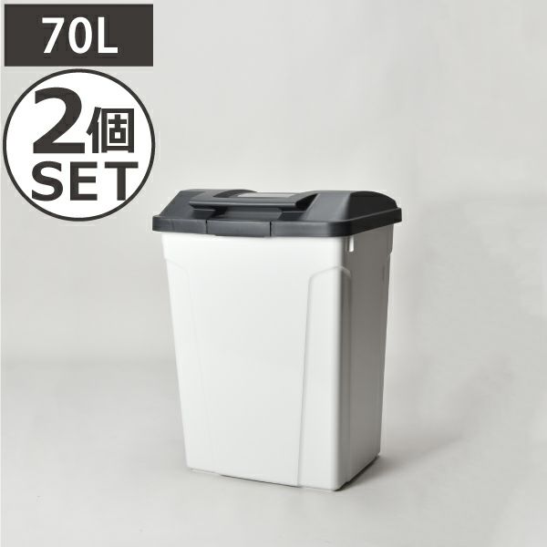 ハンドル付 分別ペール 70L　2個セット | インテリア雑貨・ゴミ箱