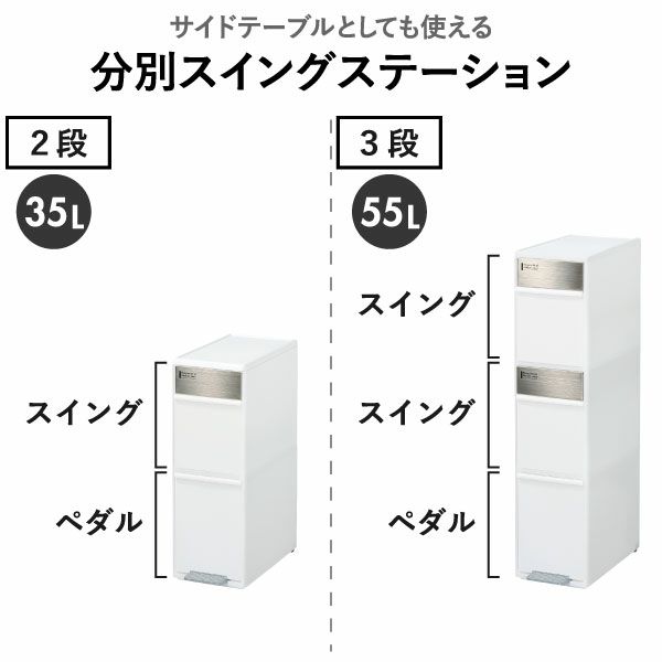 分別スイングステーション 3段 | インテリア雑貨・ゴミ箱