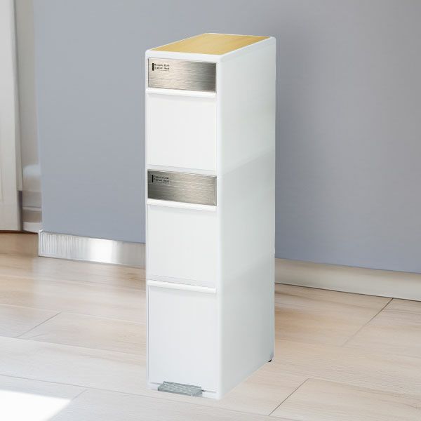 分別スイングステーション 3段 リバーシブル木天板付き | インテリア雑貨・ゴミ箱