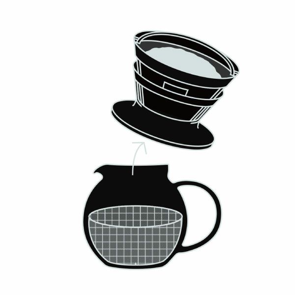 Cores コレス ゴールドフィルター C286BK | キッチン用品・コーヒードリッパー