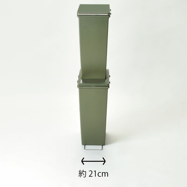 スリム ダストボックス 20L プッシュタイプ | インテリア雑貨・ゴミ箱