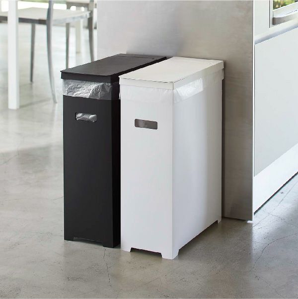 山崎実業 スリム蓋付きゴミ箱 タワー 2個組 tower | ゴミ箱・タワーシリーズ