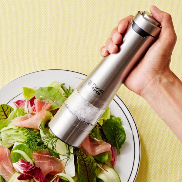 Russell Hobbs ラッセルホブス 電動ミル ソルト＆ペッパー ウッドスタンドセット | キッチン家電・電動ミル