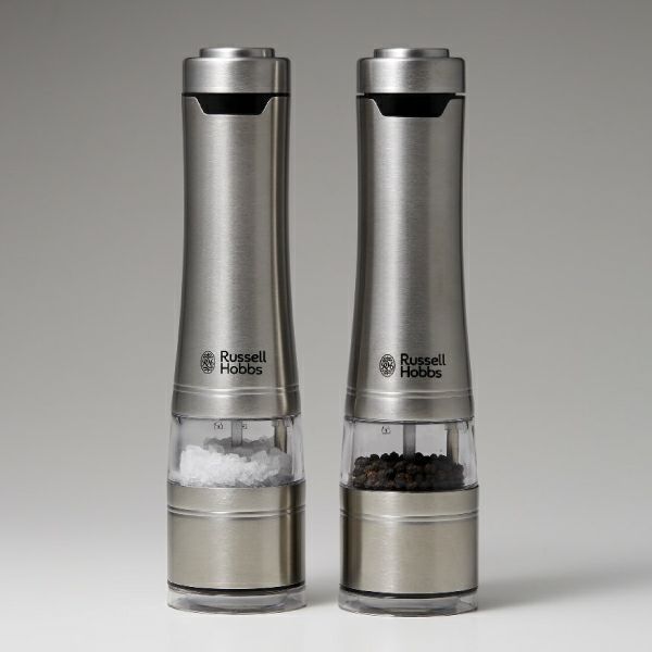 Russell Hobbs ラッセルホブス 電動ミル ソルト＆ペッパー ウッドスタンドセット | キッチン家電・電動ミル