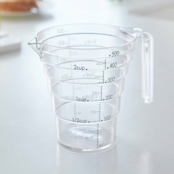 山崎実業 段々計量カップ レイヤー 500ml LAYER | キッチン雑貨・調理器具