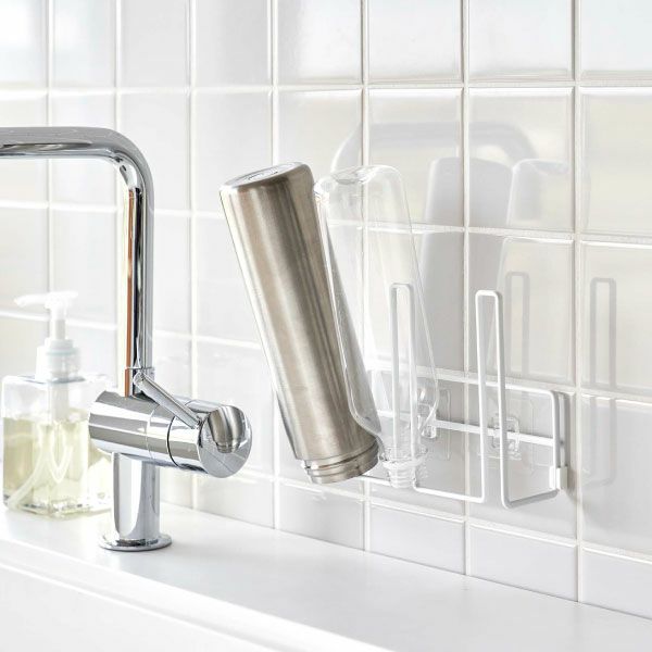 山崎実業 フィルムフックグラス＆ボトルホルダー タワー tower | キッチン雑貨・タワーシリーズ