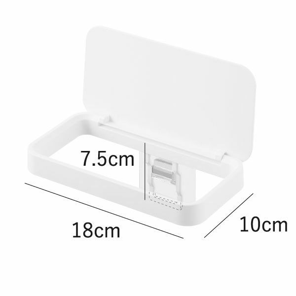 山崎実業 フィルムフックポリ袋ホルダー 蓋無し/蓋付き タワー tower | キッチン雑貨・タワーシリーズ