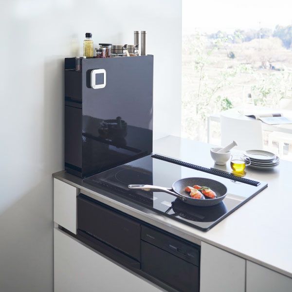 山崎実業 隠せる調味料ラック タワー 2段 | キッチン雑貨・タワーシリーズ