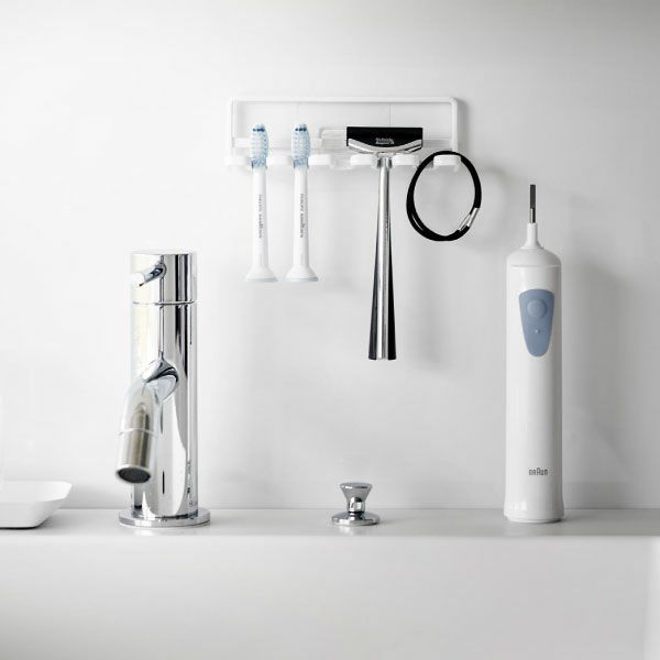 山崎実業 フィルムフック歯ブラシホルダー タワー 5連 tower | バスグッズ・タワーシリーズ