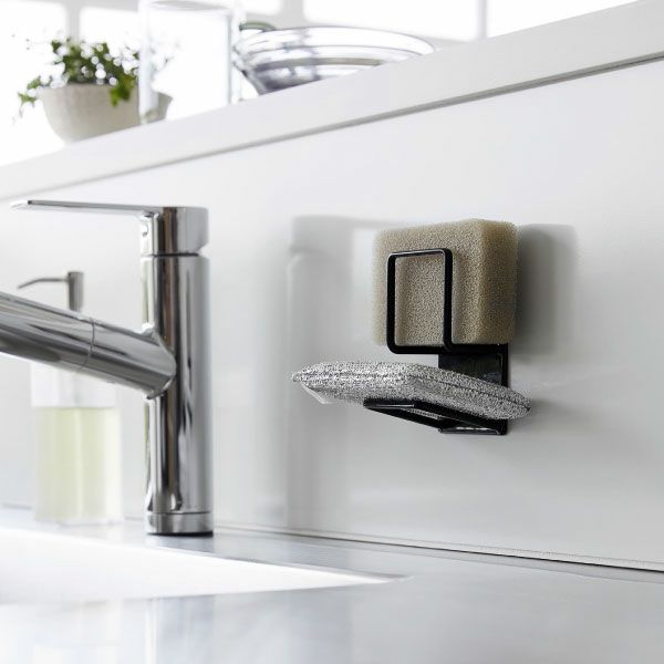 山崎実業 マグネットスポンジホルダー タワー ダブル tower | キッチン雑貨・タワーシリーズ