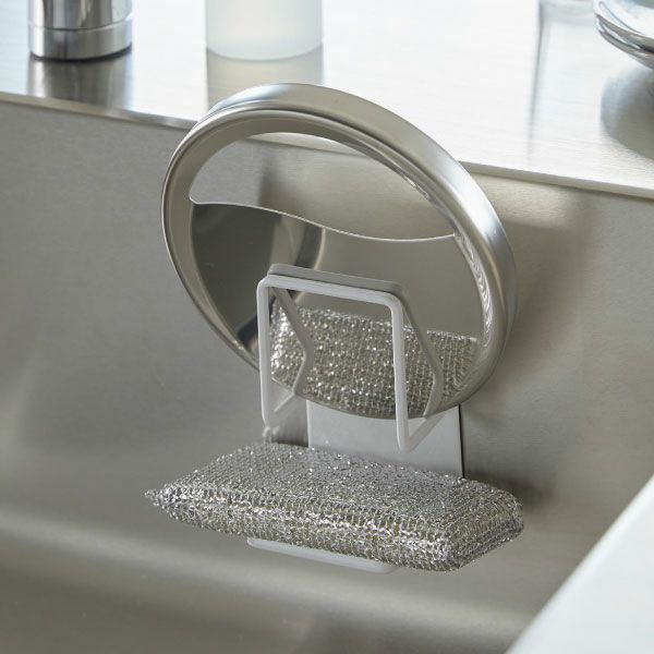 山崎実業 マグネットスポンジホルダー タワー ダブル tower | キッチン雑貨・タワーシリーズ