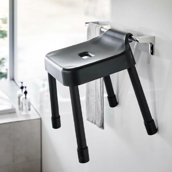 山崎実業 引っ掛け＆マグネット風呂イスシリーズ ミスト MIST | バスグッズ・風呂椅子