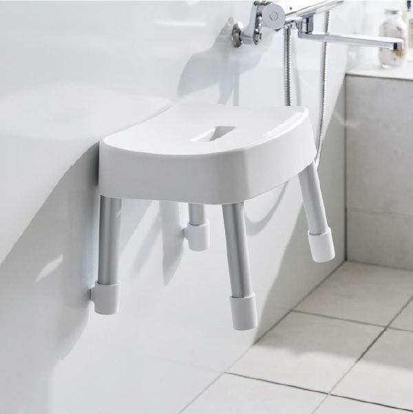 山崎実業 引っ掛け＆マグネット風呂イスシリーズ ミスト MIST | バスグッズ・風呂椅子