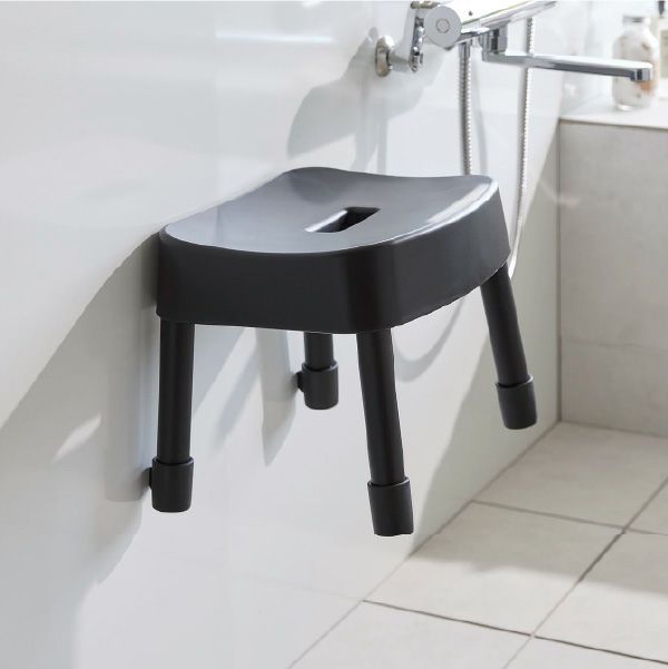 山崎実業 引っ掛け＆マグネット風呂イスシリーズ ミスト MIST | バスグッズ・風呂椅子