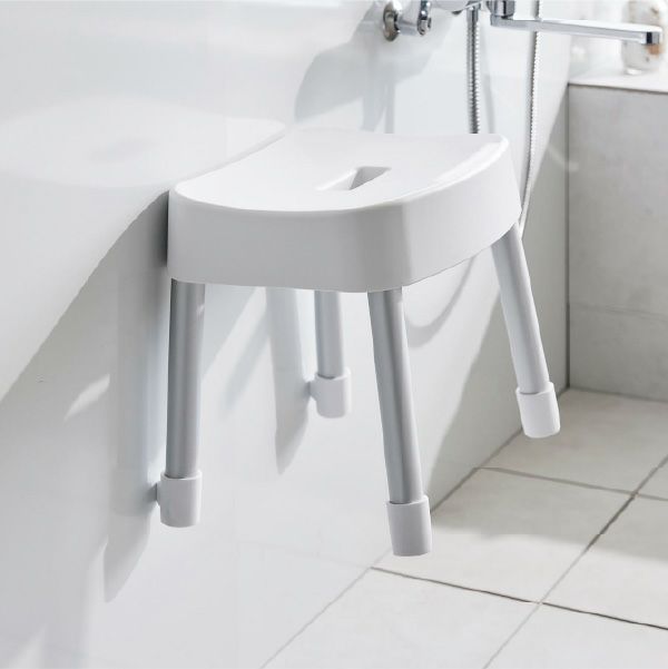 山崎実業 引っ掛け＆マグネット風呂イスシリーズ ミスト MIST | バスグッズ・風呂椅子