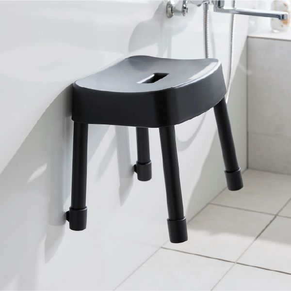 山崎実業 引っ掛け＆マグネット風呂イスシリーズ ミスト MIST | バスグッズ・風呂椅子