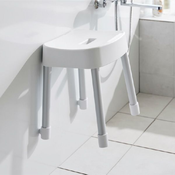 山崎実業 引っ掛け＆マグネット風呂イスシリーズ ミスト MIST | バスグッズ・風呂椅子