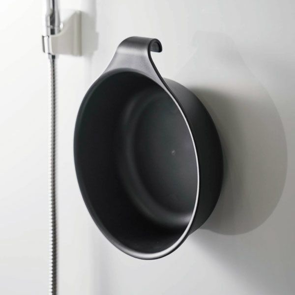 山崎実業 マグネット＆引っ掛け湯おけ ミスト MIST | バスグッズ・風呂おけ