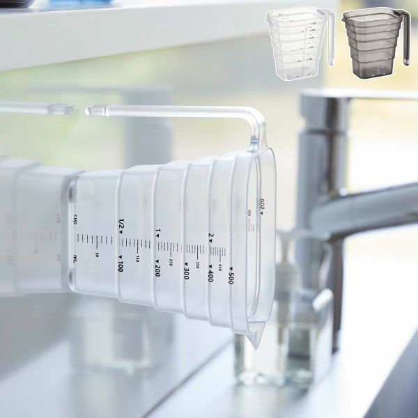 山崎実業 マグネット段々計量カップ タワー 500ml tower | キッチン雑貨・タワーシリーズ
