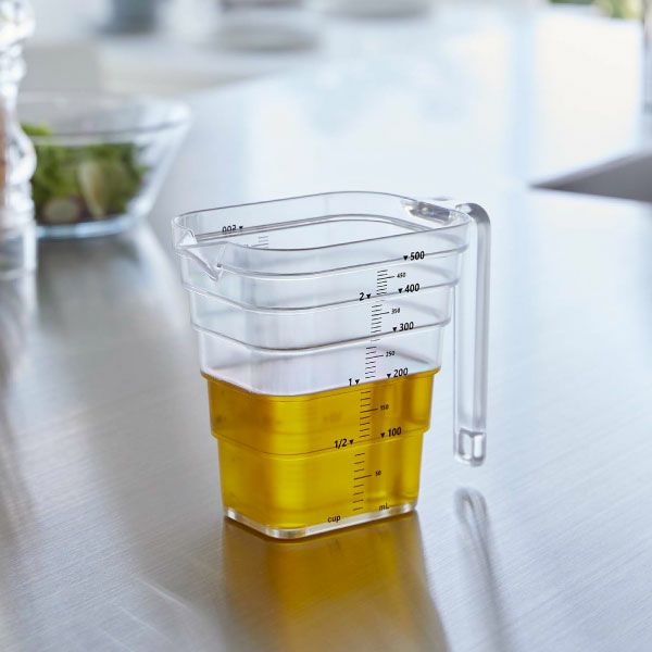 山崎実業 マグネット段々計量カップ タワー 500ml tower | キッチン雑貨・タワーシリーズ