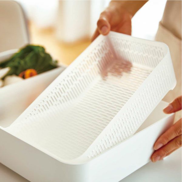 山崎実業 卓上水切りトレー タワー 角型 tower | キッチン小物・タワーシリーズ