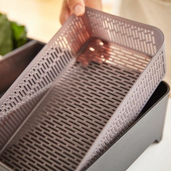 山崎実業 卓上水切りトレー タワー 角型 tower | キッチン小物・タワーシリーズ