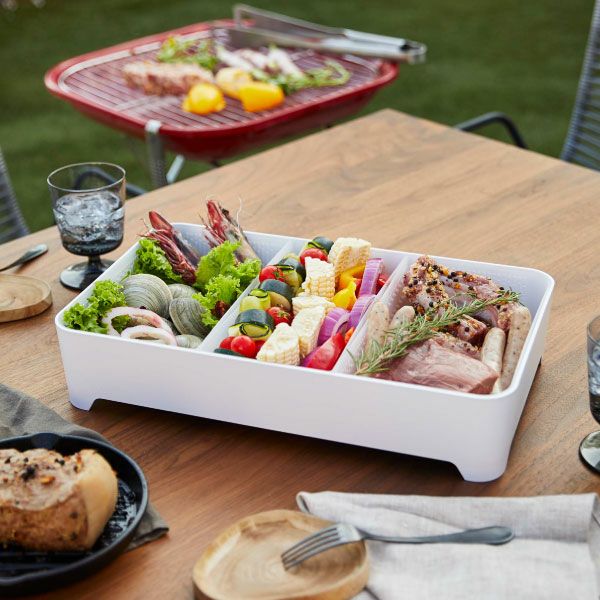 山崎実業 蓋付き卓上水切りトレー タワー 角型 tower | キッチン小物・タワーシリーズ