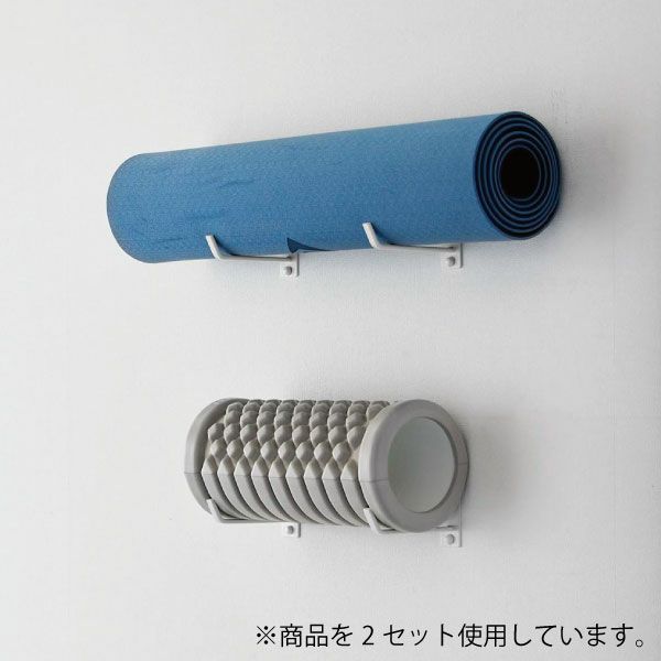 山崎実業 石こうボード壁対応ウォールヨガマットハンガー タワー tower | インテリア雑貨・タワーシリーズ