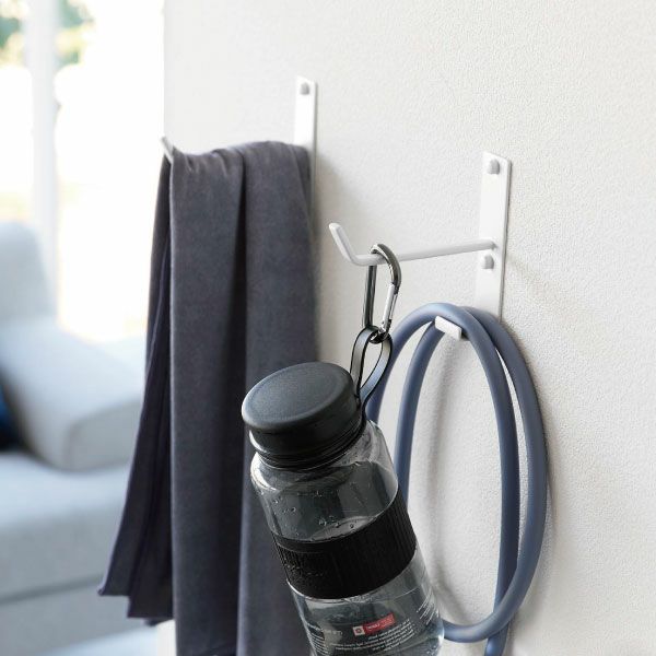 山崎実業 石こうボード壁対応ウォールヨガマットハンガー タワー tower | インテリア雑貨・タワーシリーズ