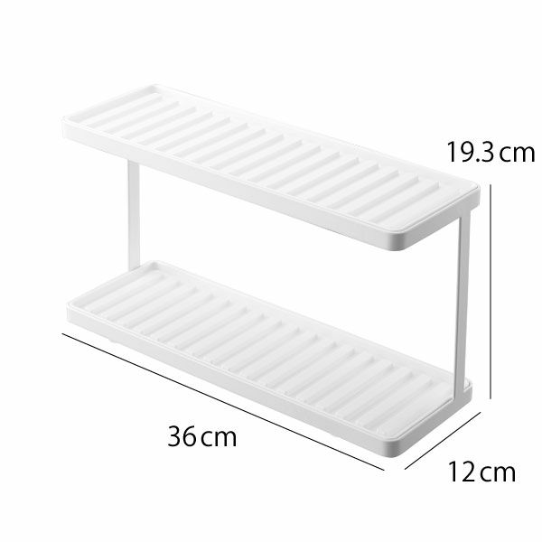 山崎実業 トレー付きジャグボトル＆グラススタンド タワー 2段 tower | キッチン雑貨・タワーシリーズ