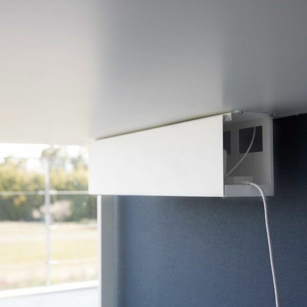 山崎実業 デスク下天板ケーブルラック タワー ロング tower | 収納ボックス・タワーシリーズ