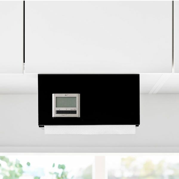 山崎実業 片手でカット戸棚下キッチンペーパーホルダー　タワー　カバー付き　L | キッチン雑貨・タワーシリーズ