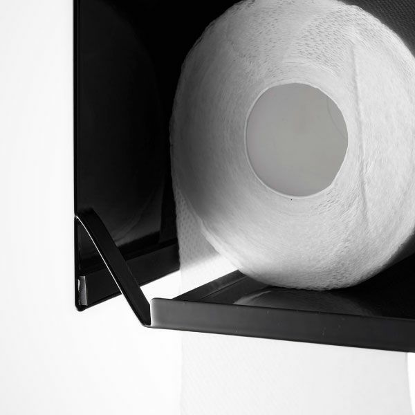 山崎実業 片手でカット戸棚下キッチンペーパーホルダー　タワー　カバー付き　L | キッチン雑貨・タワーシリーズ