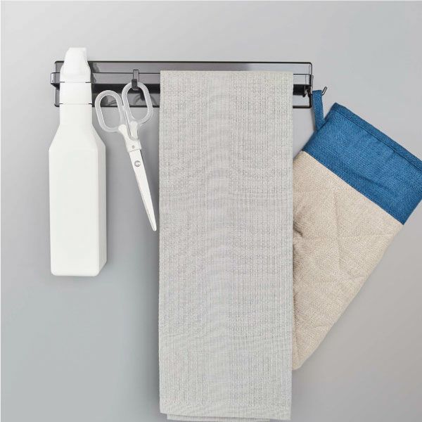 山崎実業 マグネットキッチンタオルハンガー　towre ワイド | キッチン雑貨・タワーシリーズ