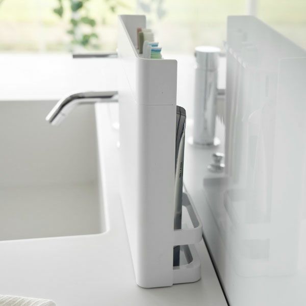 山崎実業 目隠し歯ブラシ＆チューブスタンド タワー tower | バスグッズ・タワーシリーズ