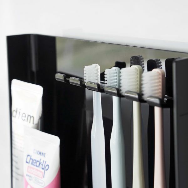 山崎実業 目隠し歯ブラシ＆チューブスタンド タワー tower | バスグッズ・タワーシリーズ