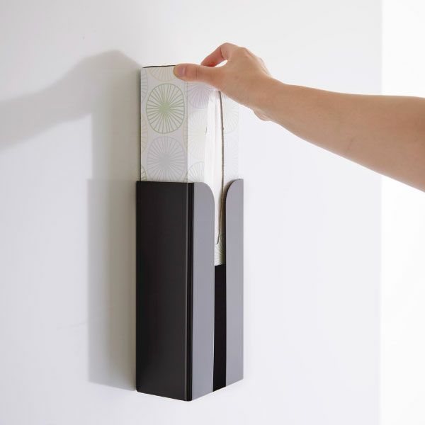 山崎実業 マグネットポリ袋＆キッチンペーパーホルダー タワー tower | キッチン雑貨・タワーシリーズ